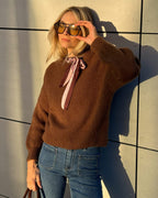 FLOYD Strikkegenser Lonny Ullmiks - Brown