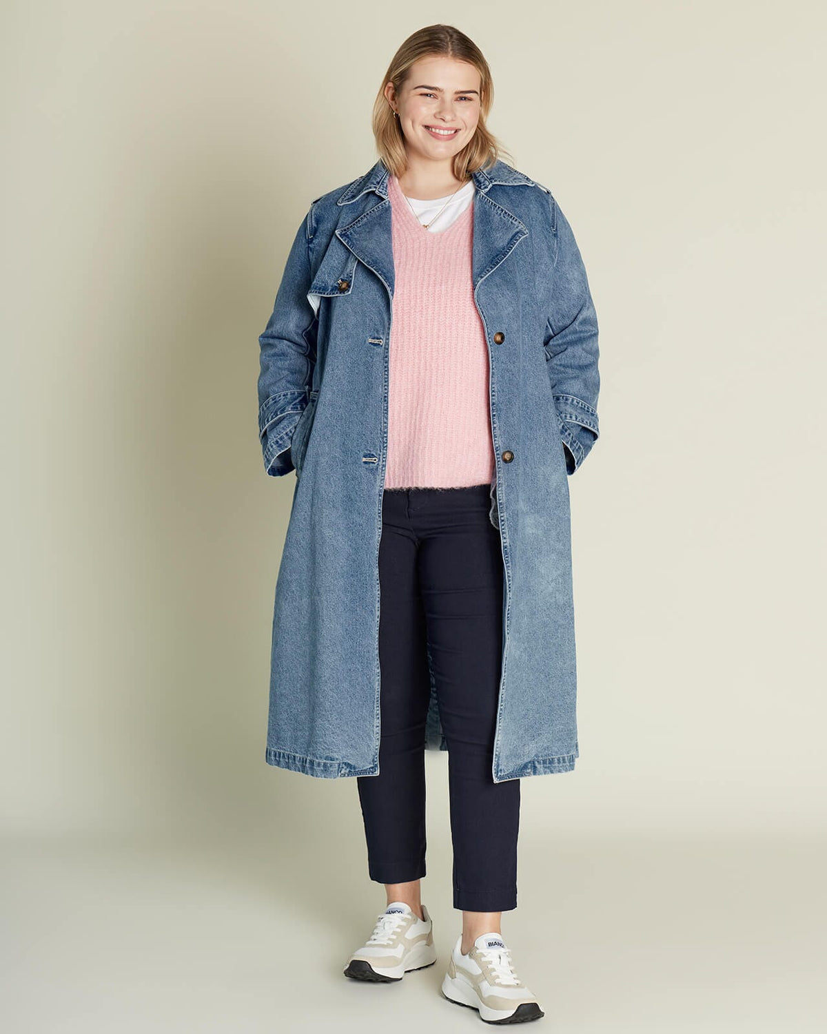 FLOYD Stretchbukse Nilie 180A - Navy