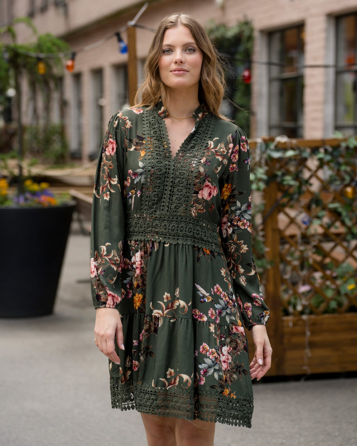 FLOYD Kjole Karianne Kolibri - Army Green