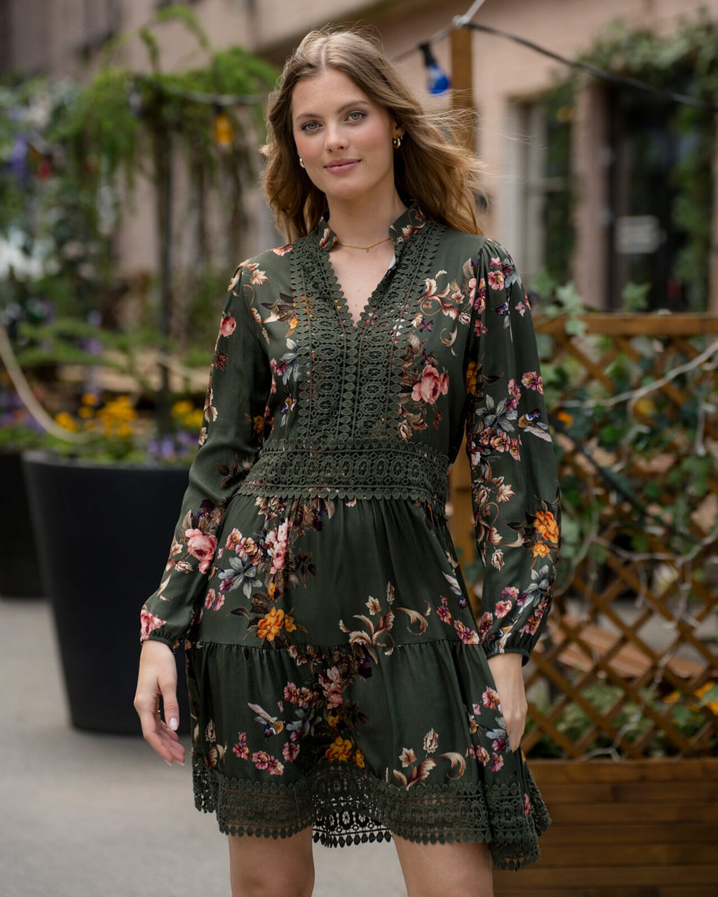 FLOYD Kjole Karianne Kolibri - Army Green