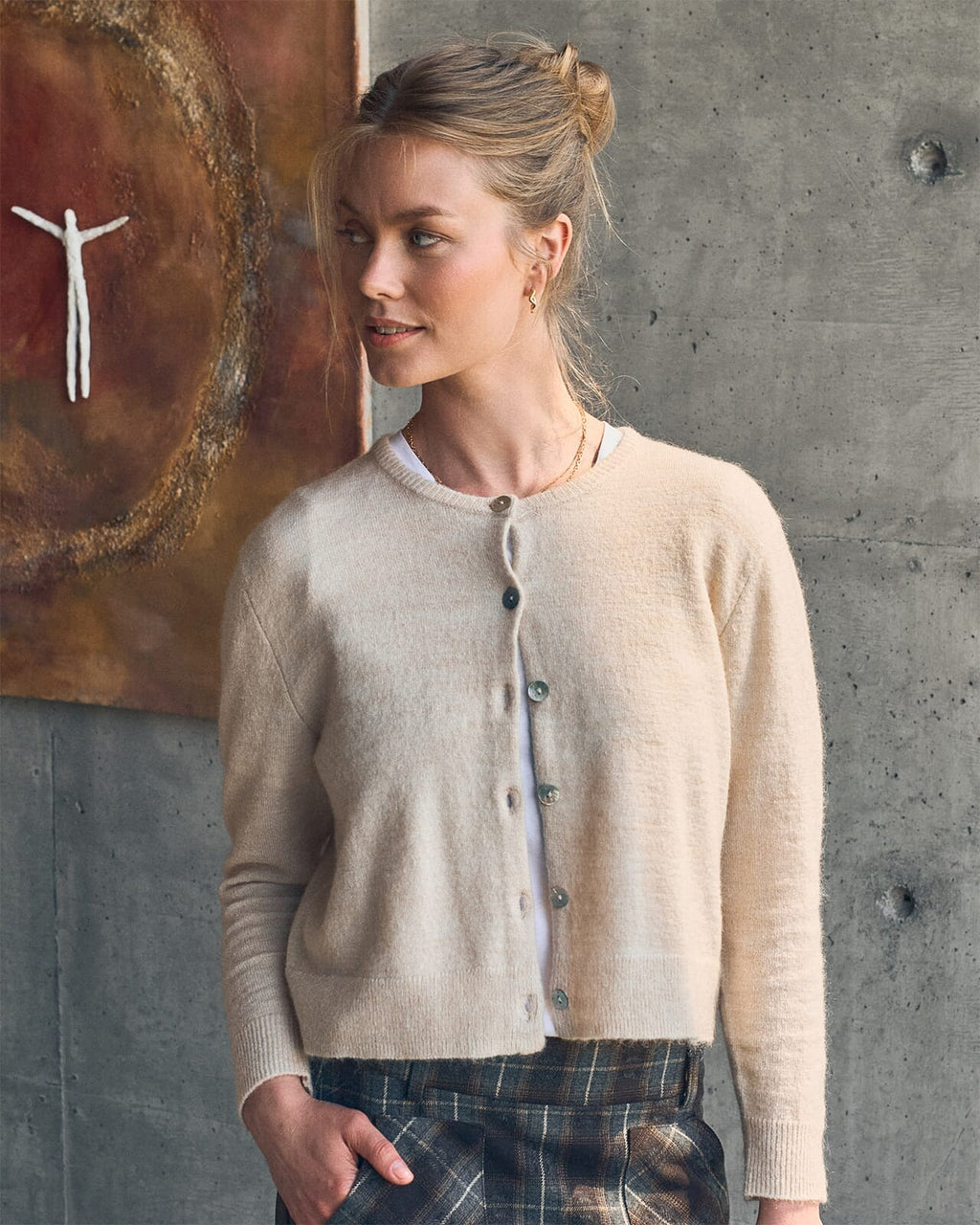 FLOYD Cardigan Olea - Beige