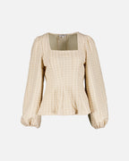 FLOYD Topp Victoria Lurex - Beige