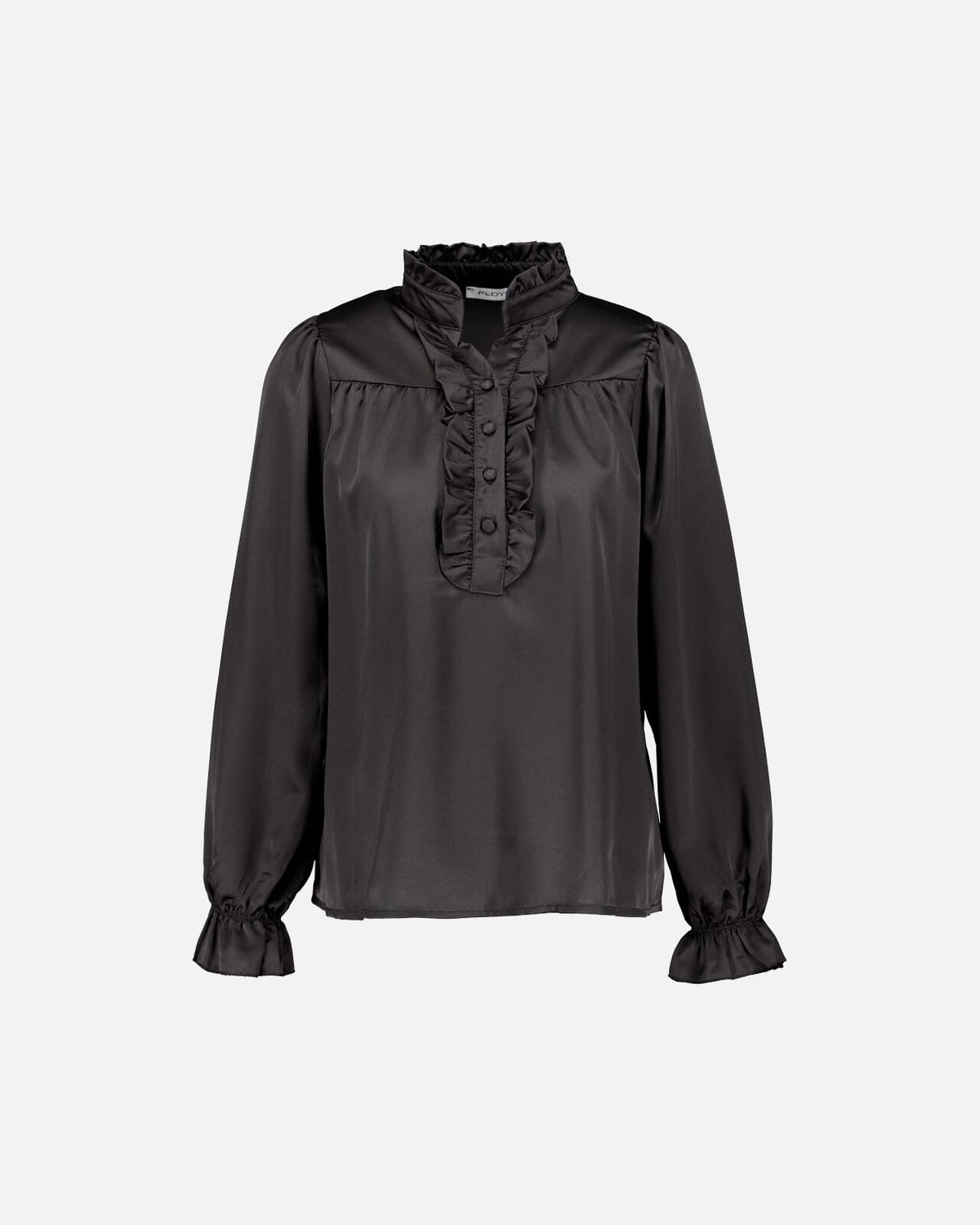 FLOYD Bluse Esmeralda Satin - Black