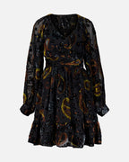 FLOYD Kjole Fione Paisley - Black