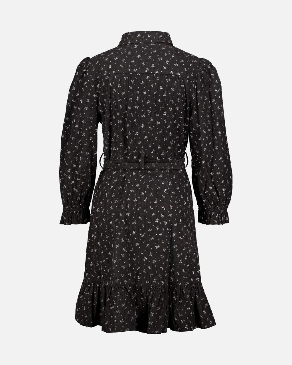FLOYD Skjortekjole Leila Cord Flower - Black