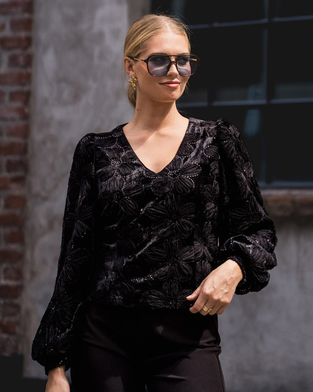 FLOYD Topp Mille Blossy - Black