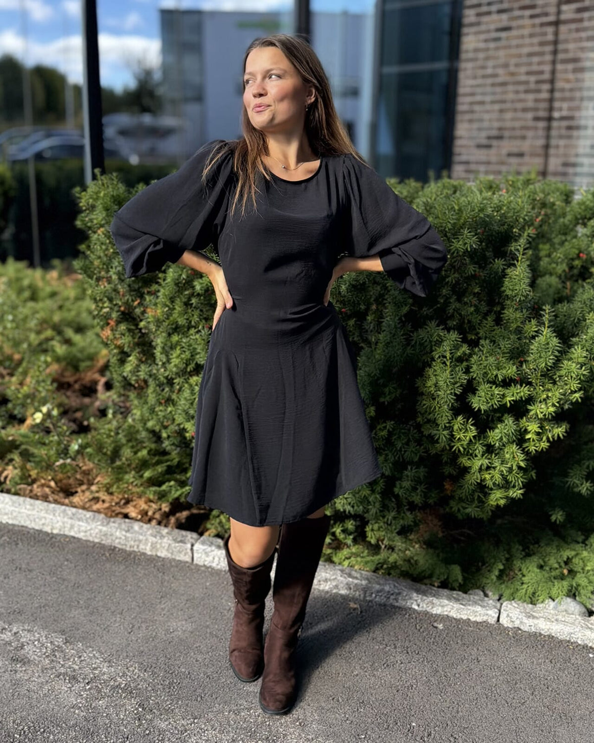 FLOYD Kjole Silja Uni - Black