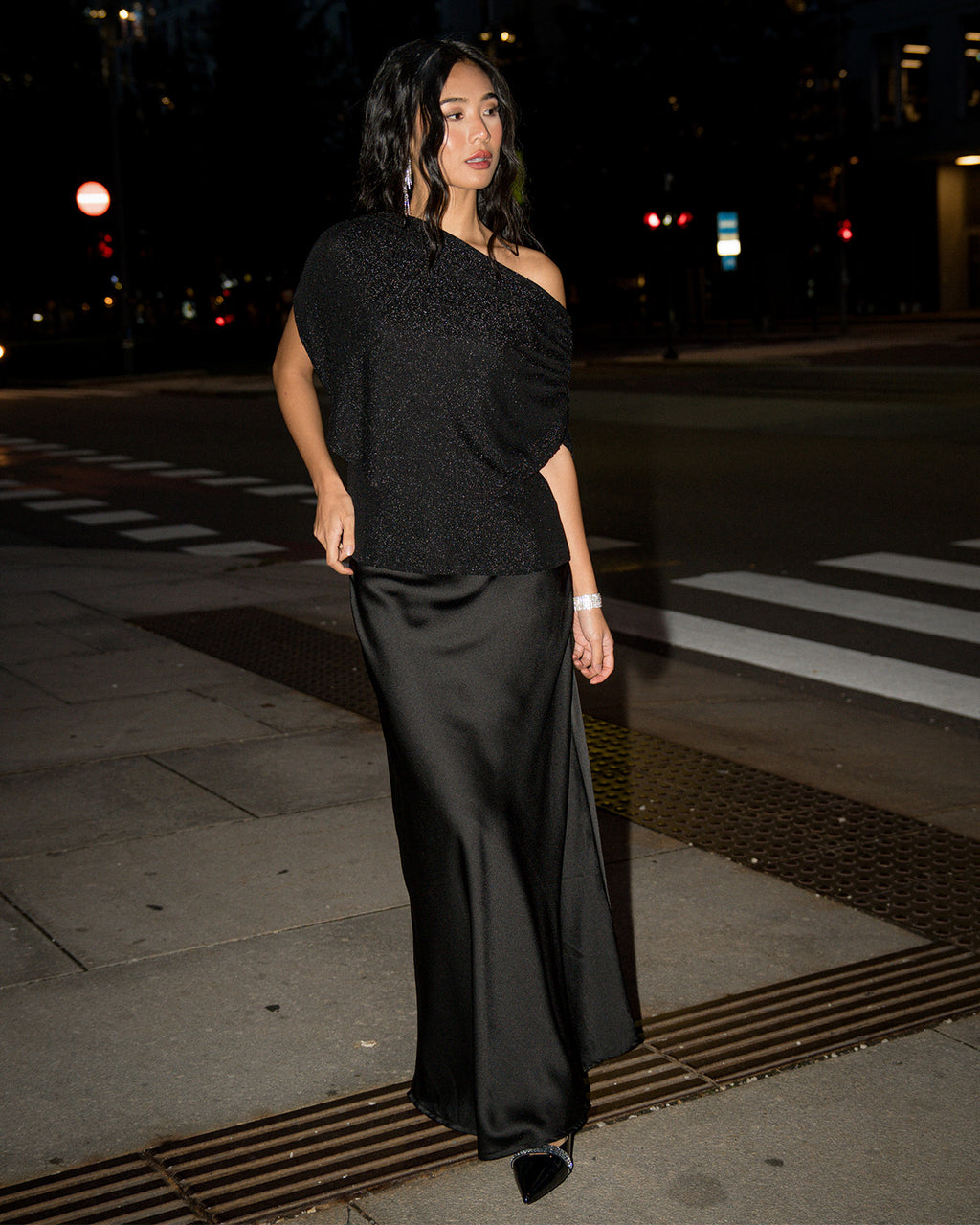 FLOYD Topp Starla Lurex - Black