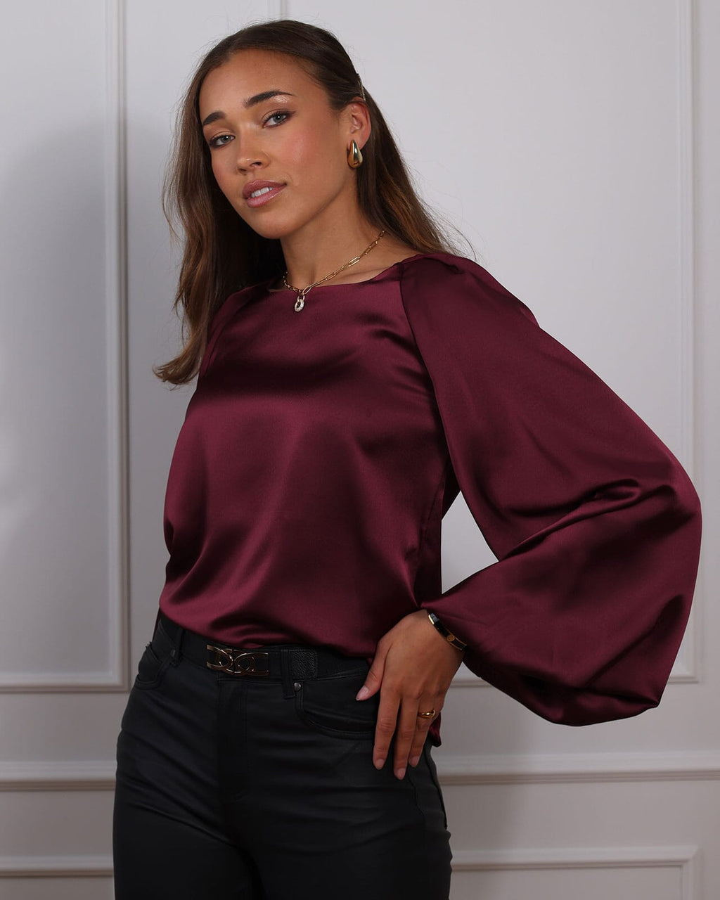FLOYD Bluse Kimala - Bordeaux
