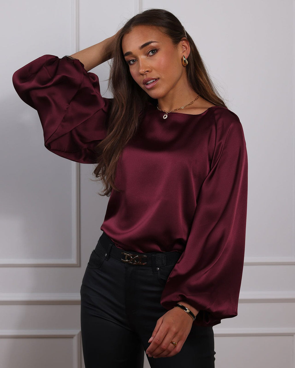FLOYD Bluse Kimala - Bordeaux