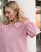 FLOYD Bluse Milan Linno - Light Pink