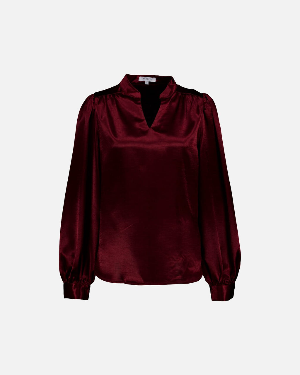 FLOYD Bluse Nara Satin - Bordeaux