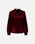 FLOYD Bluse Nara Satin - Bordeaux