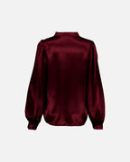 FLOYD Bluse Nara Satin - Bordeaux
