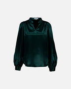 FLOYD Bluse Nara Satin - Dark Green