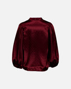 FLOYD Bluse Nelly Heavy Satin Bling - Bordeaux