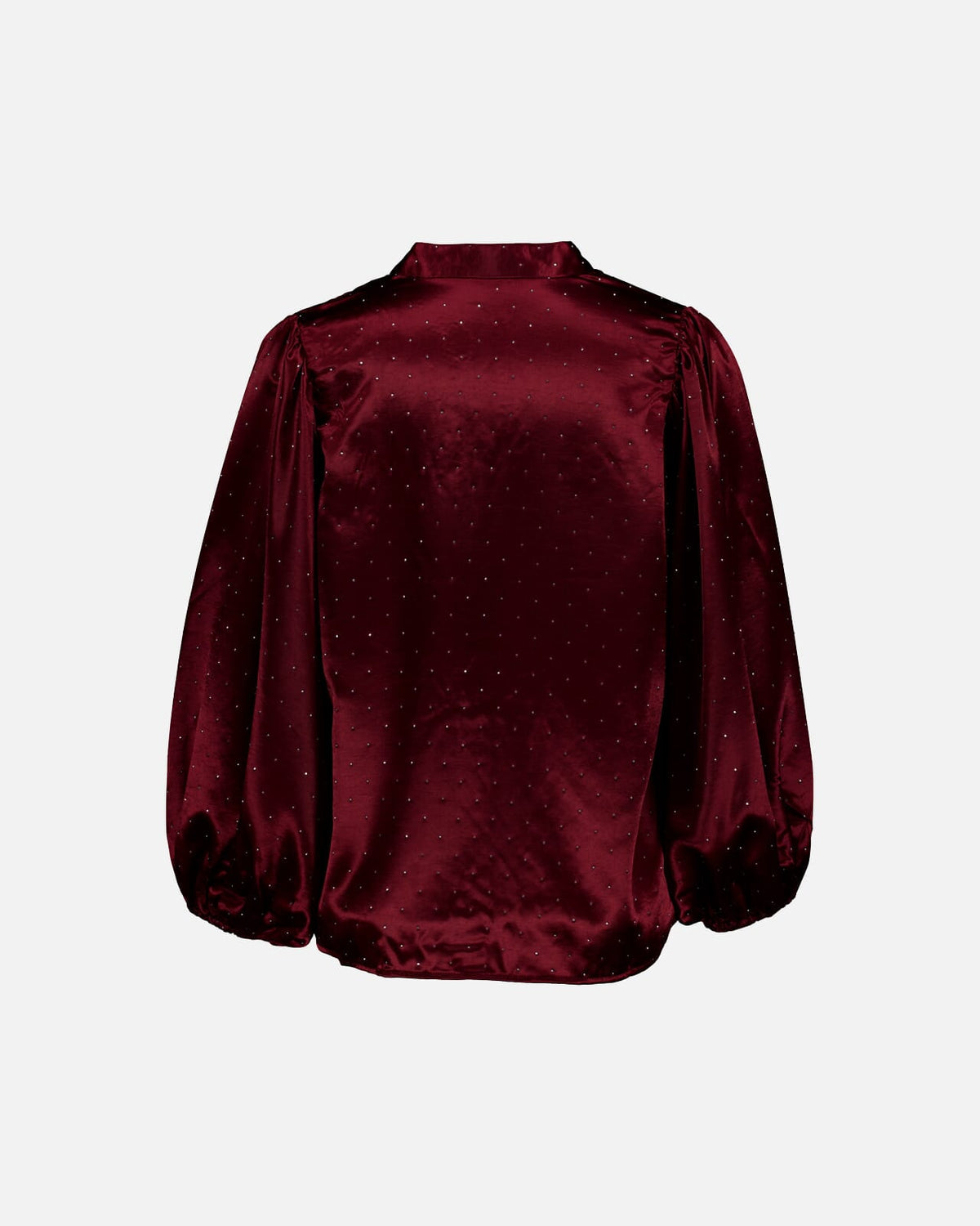 FLOYD Bluse Nelly Heavy Satin Bling - Bordeaux