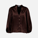 Bluse Nelly Heavy Satin Goldbuttons