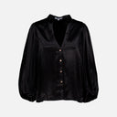 Bluse Nelly Heavy Satin Goldbuttons