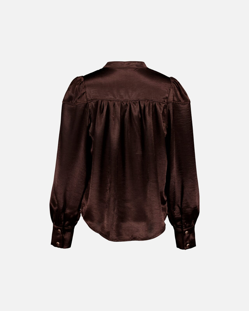 FLOYD Bluse Olivia Heavy Satin - Chocolate