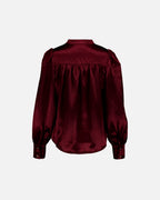 FLOYD Bluse Olivia Heavy Satin - Bordeaux