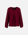 FLOYD Bluse Tamara L/S Lace - Bordeaux