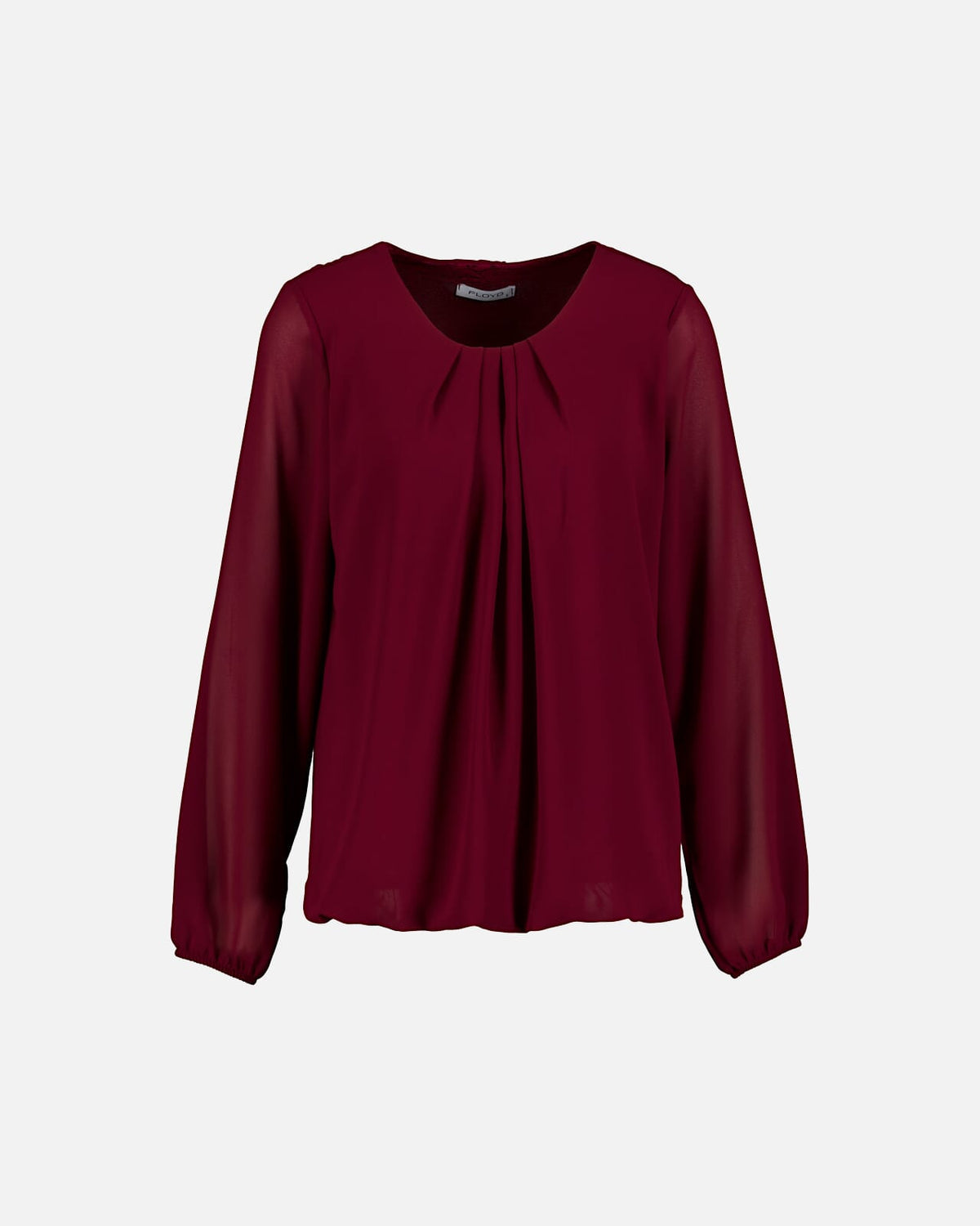 FLOYD Bluse Tamara L/S Lace - Bordeaux