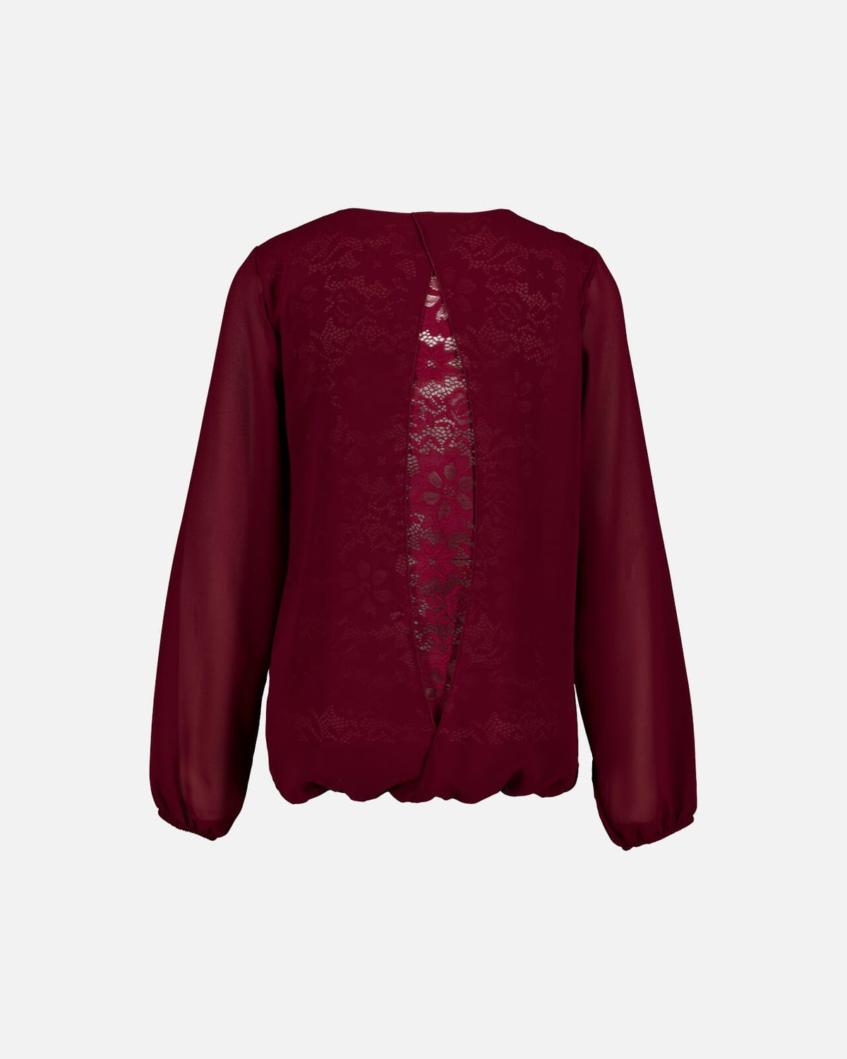 FLOYD Bluse Tamara L/S Lace - Bordeaux