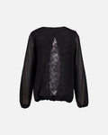 FLOYD Bluse Tamara L/S Lace - Black