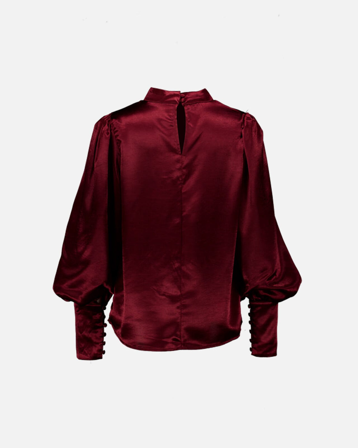 FLOYD Bluse Aida Heavy Satin - Bordeaux