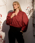FLOYD Bluse Fria Uni - Bordeaux