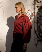 FLOYD Bluse Fria Uni - Bordeaux
