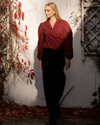 FLOYD Bluse Fria Uni - Bordeaux