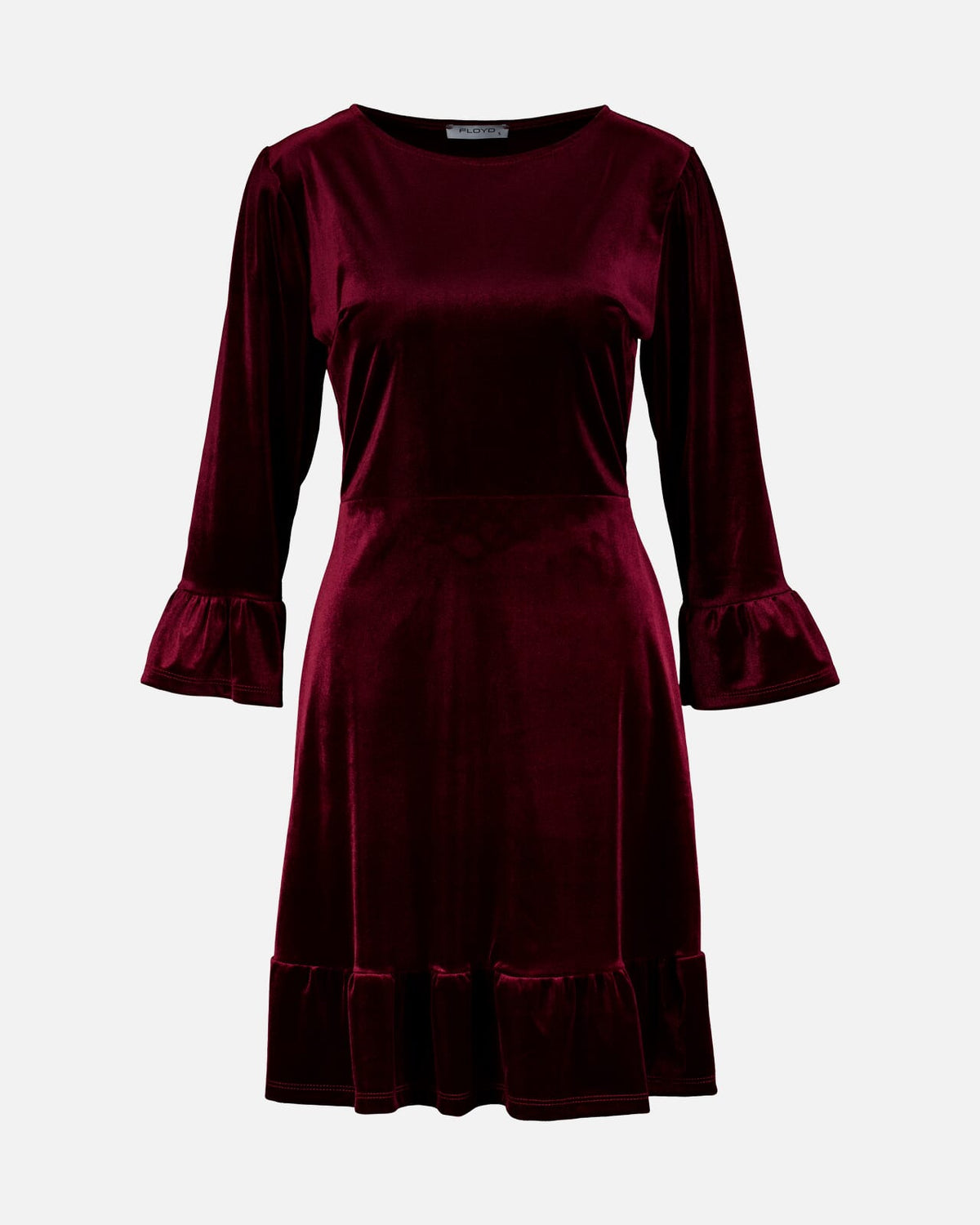 FLOYD Kjole Emilia Velvet - Bordeaux