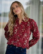 FLOYD Bluse Moje Arum - Bordeaux