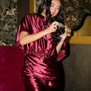 Kjole Nadina Satin Stretch