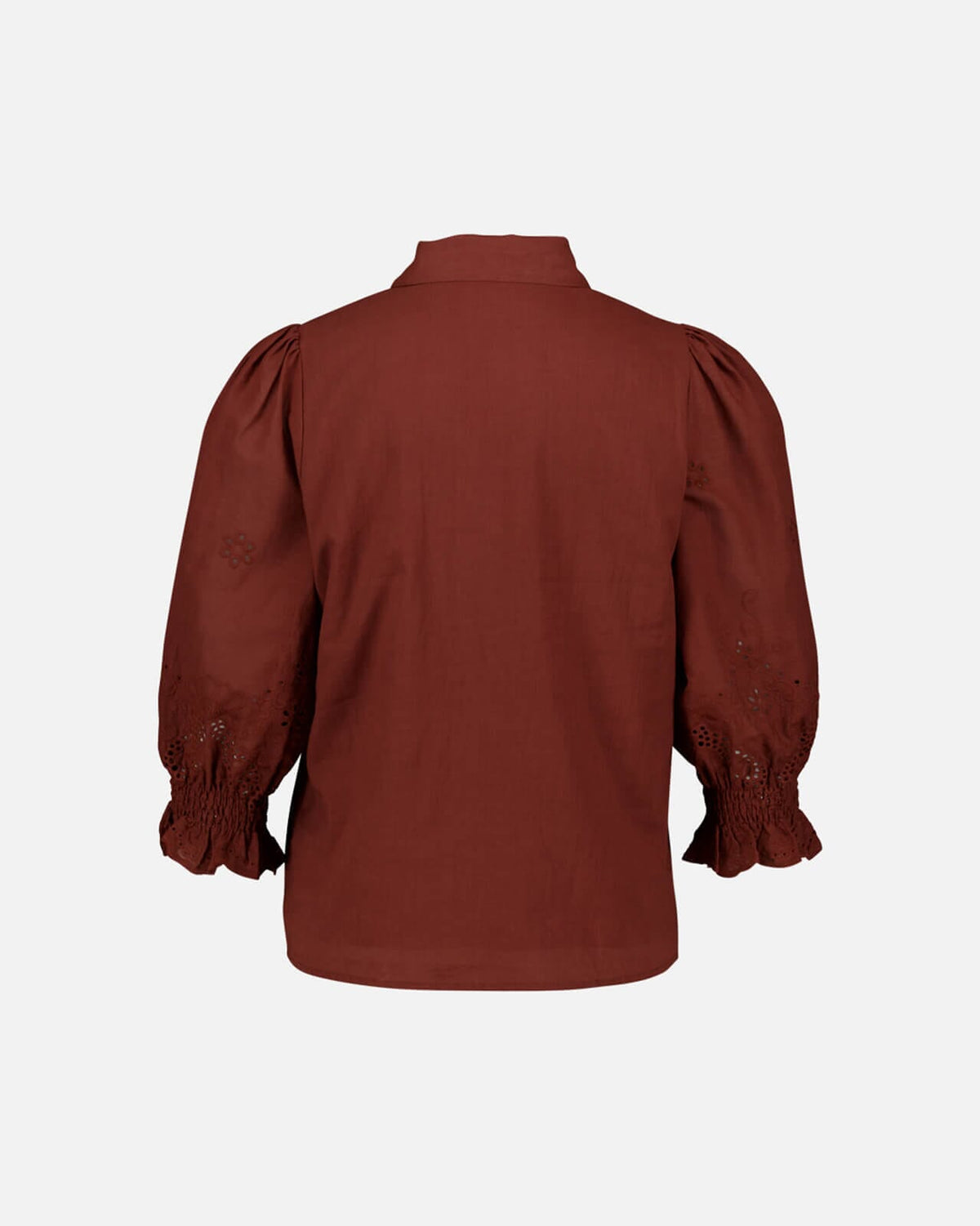 FLOYD Skjorte Norah Brodery - Brick