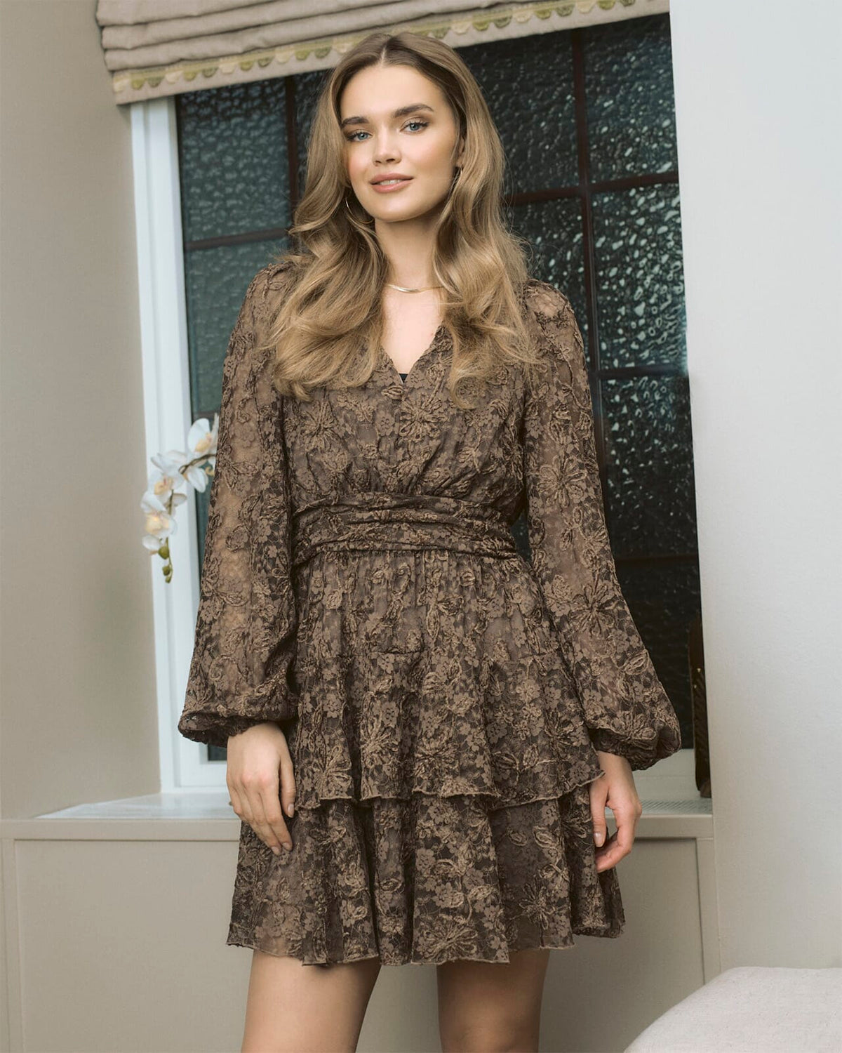 FLOYD Kjole Lovella Lace - Chocolate