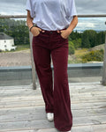 FLOYD Bukse Nicoline Cord - Deep Cherry