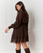 FLOYD Kjole Cairo Uni - Dark Brown