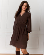FLOYD Kjole Cairo Uni - Dark Brown