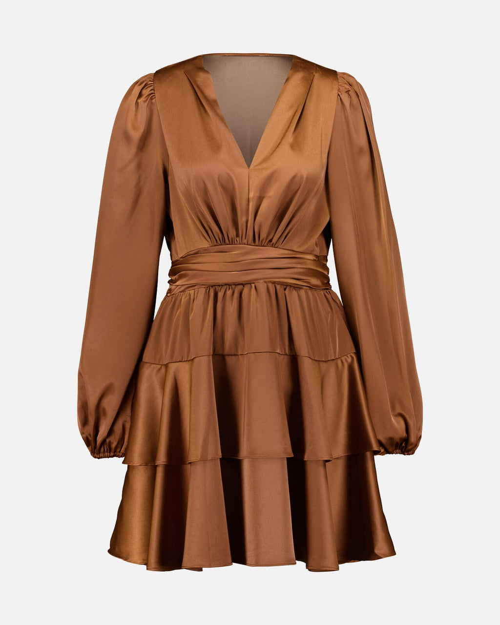 FLOYD Kjole Lovella Satin - Caramel