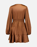 FLOYD Kjole Lovella Satin - Caramel
