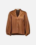 FLOYD Bluse Nelly Satin - Caramel