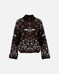 FLOYD Strikket Cardigan Tiara Bandana - Brown