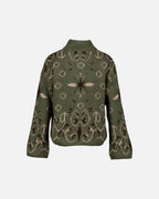 FLOYD Strikket Cardigan Tiara Bandana - Army Green