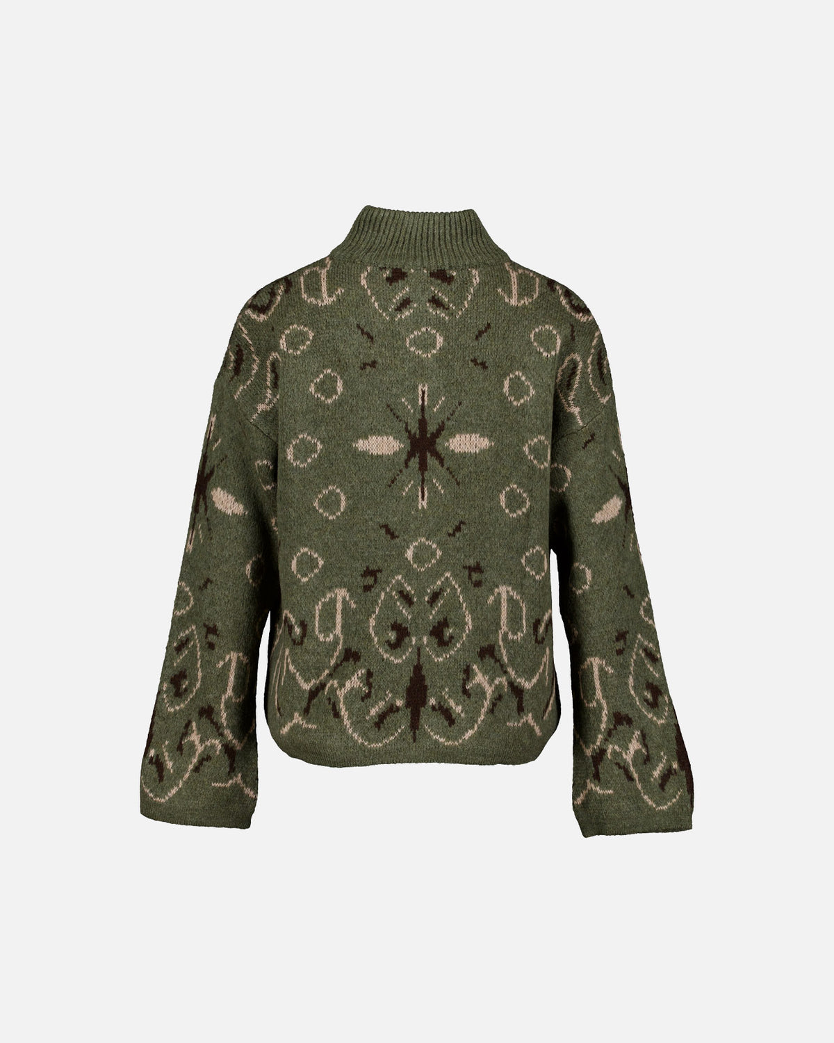 FLOYD Strikket Cardigan Tiara Bandana - Army Green