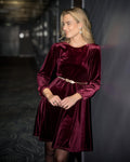 FLOYD Kjole Celina Velvet - Bordeax