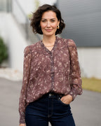 FLOYD Bluse Olivia Mina - Chocolate
