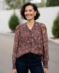 FLOYD Bluse Olivia Mina - Chocolate